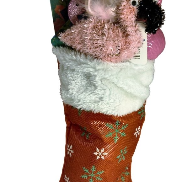 Flamingo Lovers Stocking ready Made lot Pink Glasses Socks Banner Sign Treasures - Picture 1 of 11